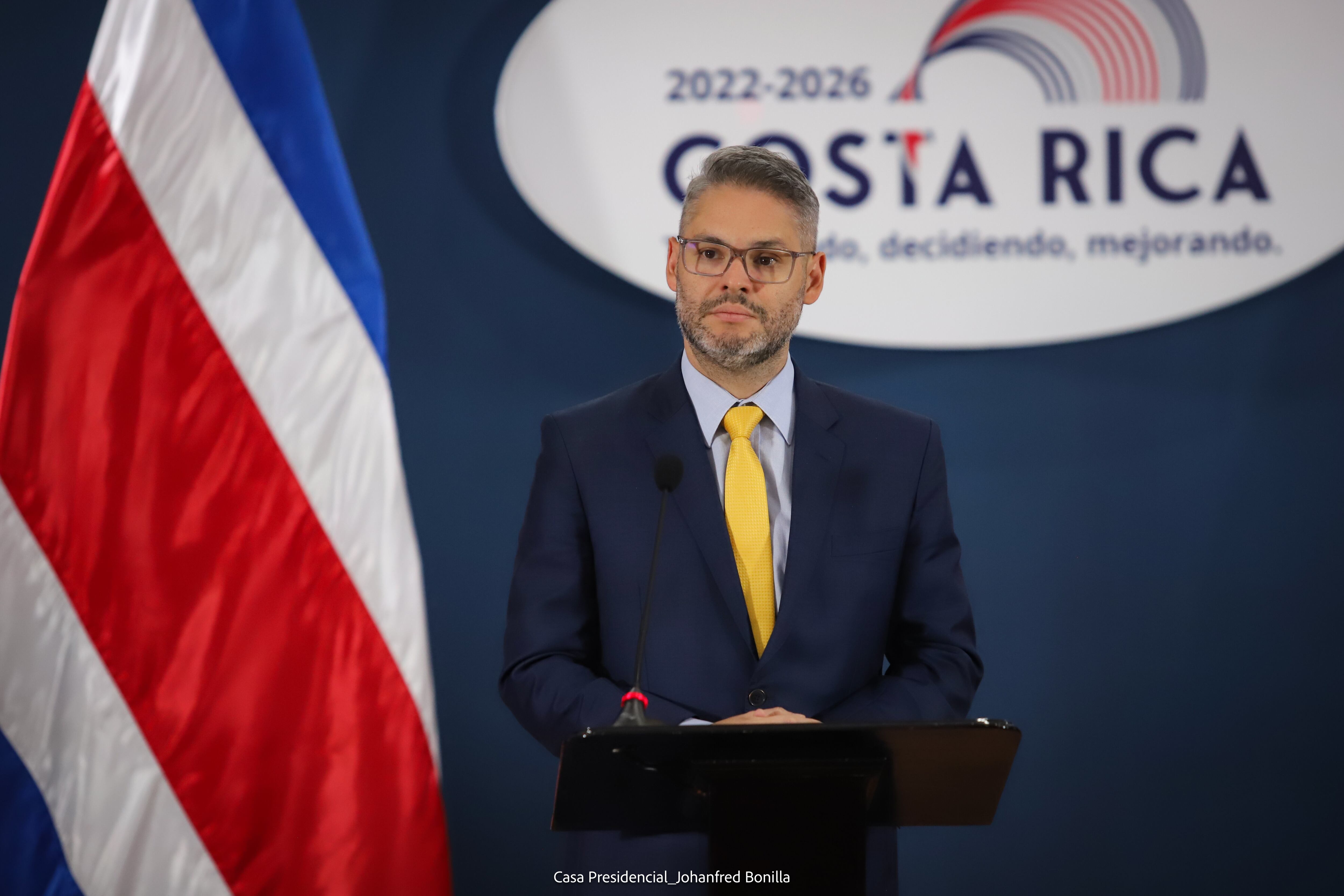 Conferencia de Consejo de Gobierno, el ministro de Comunicación, Jorge Rodríguez, se refiere al contrato del BCIE para Bulgarelli