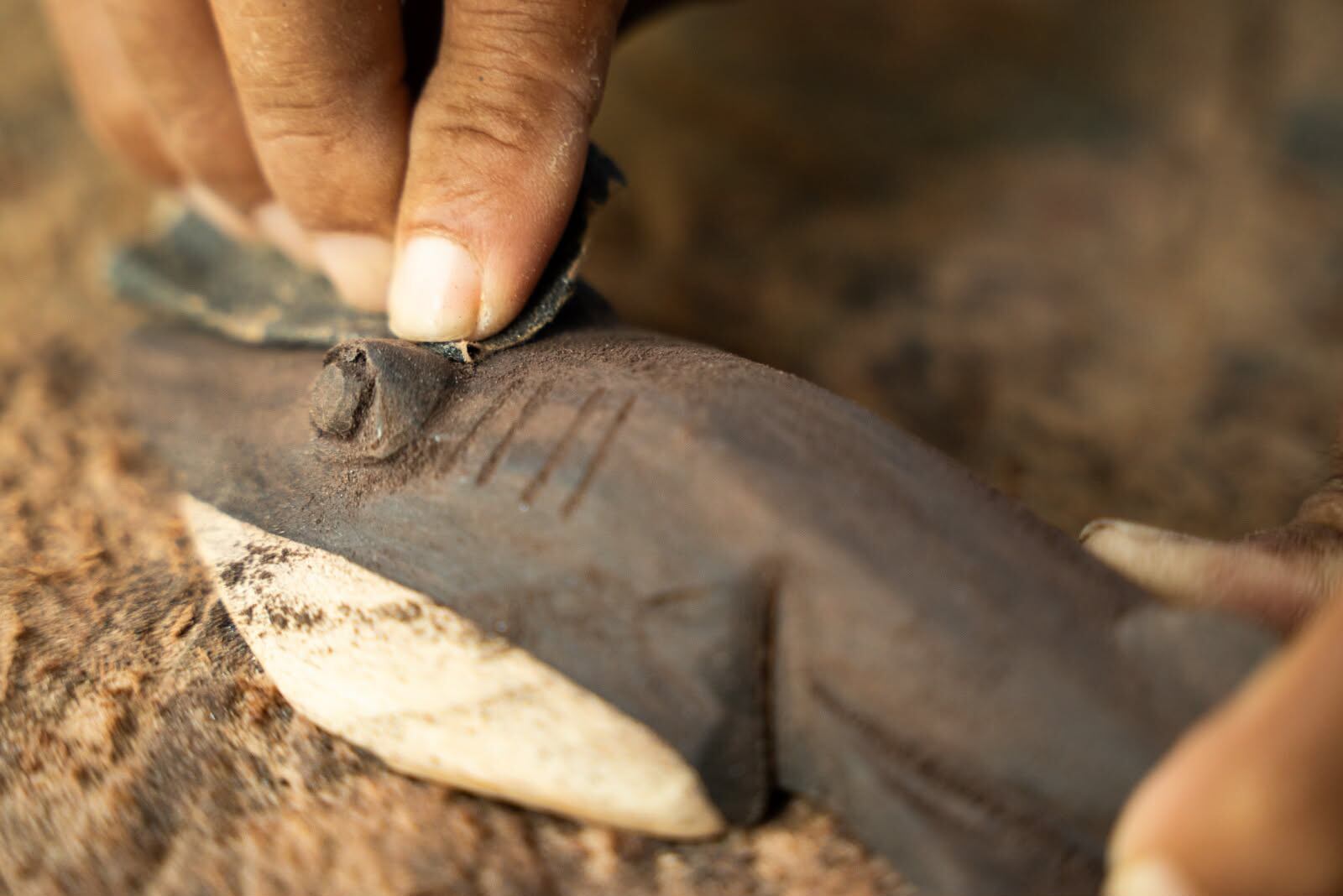 En Isla Venado, en el Golfo de Nicoya, pescadores artesanales transforman madera arrastrada por las corrientes en artesanías que les permiten enfrentar el poco dinero que ahora les deja la pesca
