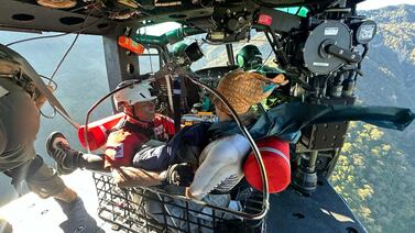 Barranquistas ticos se convirtieron en los ángeles para el rescate de la española en Turrialba