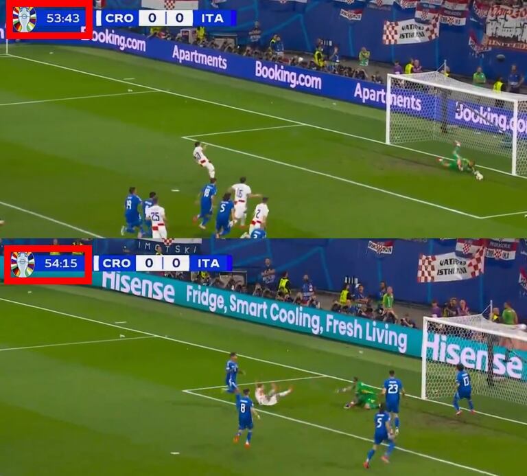Luka Modric falló un penal y anotó un gol en jugadas diferentes con solo treinta segundos de diferencia