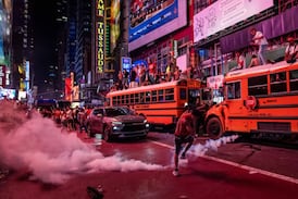 La fiesta de los Knicks dejó 63 detenidos en las calles de Nueva York