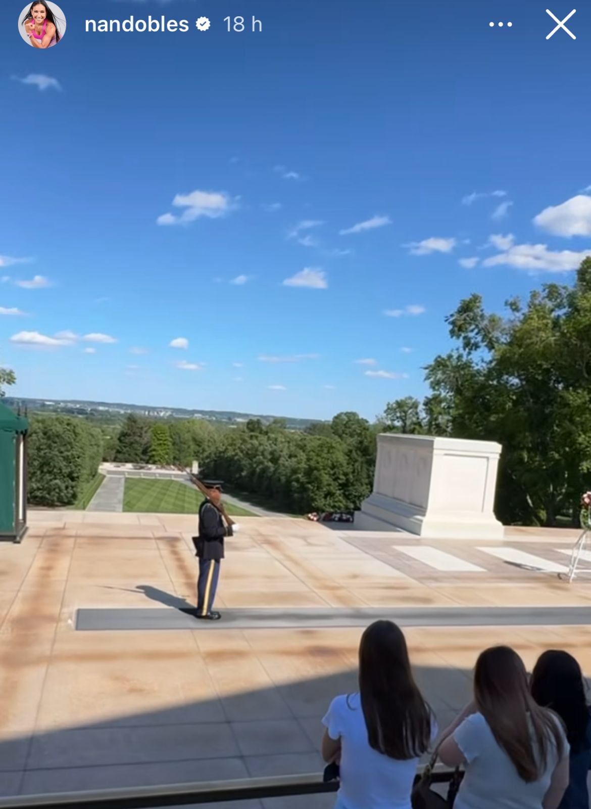 Nancy Dobles se encuentra de viaje en Estados Unidos.