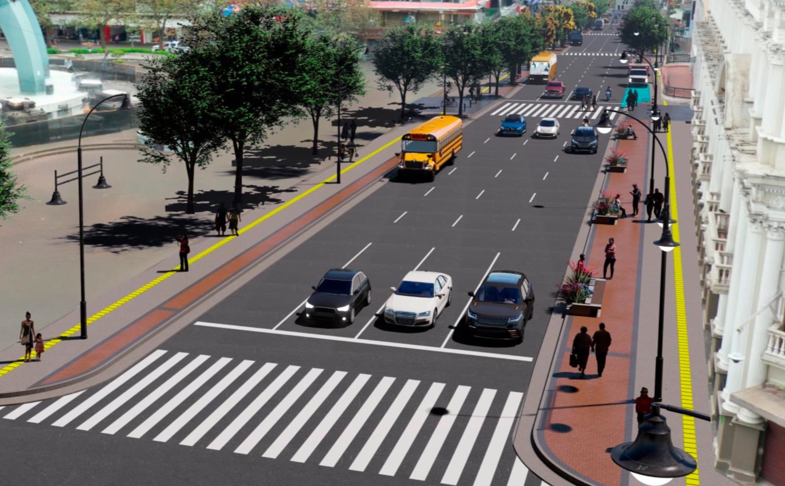 La Municipalidad de San José busca realizar cambios en Avenida Segunda, entre ellos, reducir la cantidad de carriles y poner más iluminación para los peatones.