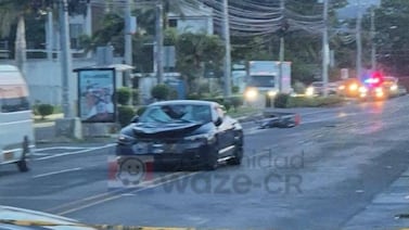 Identifican a motociclista de 31 años que murió en accidente en Lindora; el conductor involucrado habría huido