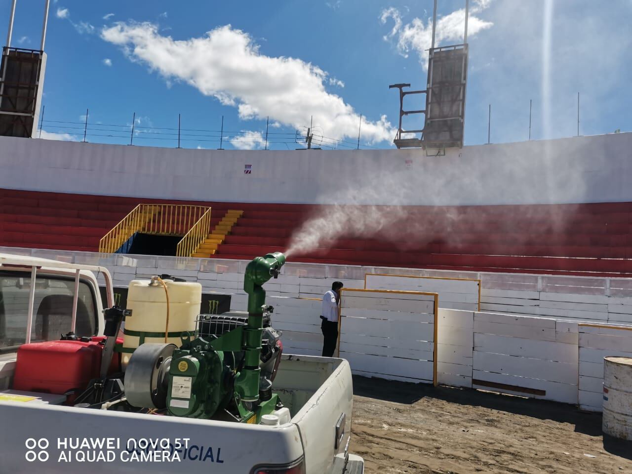 El Ministerio de Salud realiza fumigaciones contra el dengue en el campo ferial de Zapote este 2023