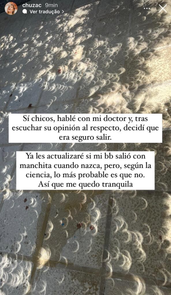 La periodista de canal 7, María Jesús Prada