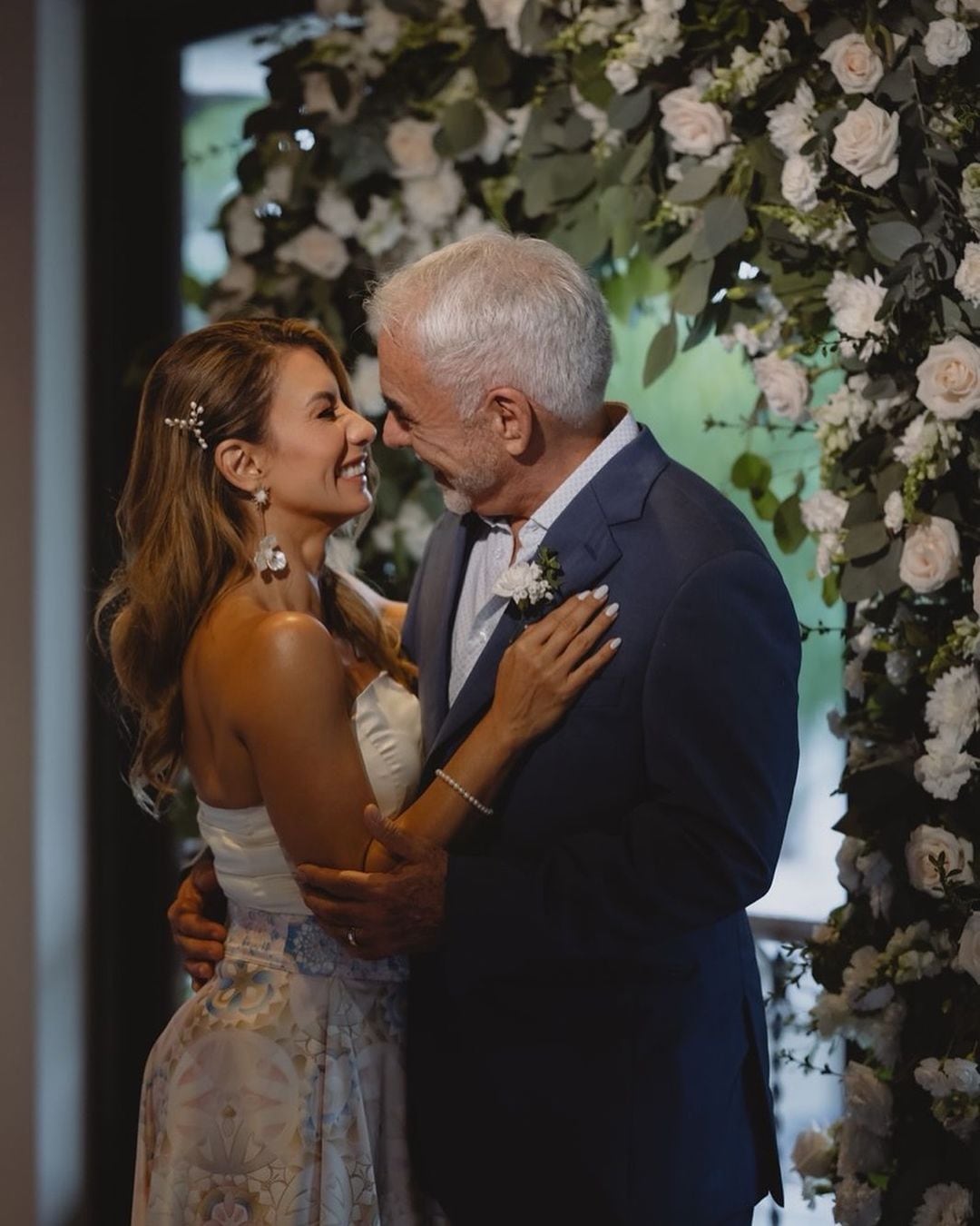 Nany Sevilla y su ahora esposo Armando Guardia