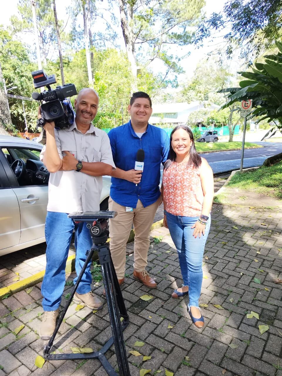David Sibaja, periodista de Calle 7 Informativo de Teletica.