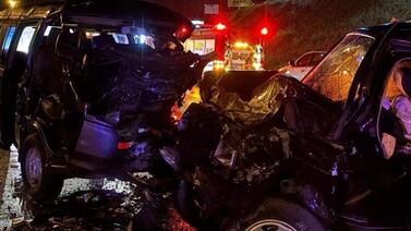 Impresionante imagen muestra el terrible accidente que cobró la vida de un hombre y dejó dos heridos graves
