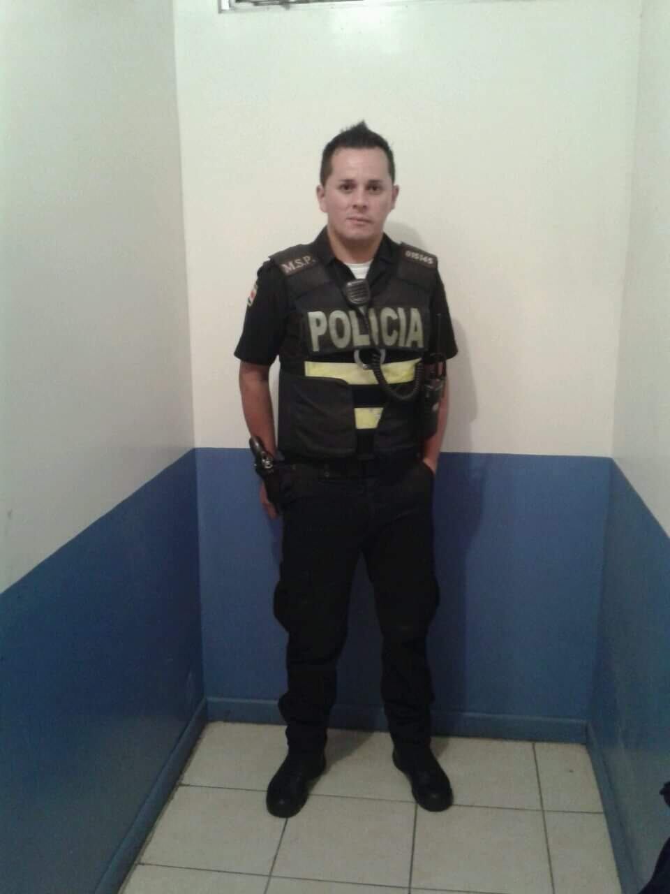 Heiner Calderón, oficial de la Fuerza Pública que está luchando contra el cáncer. Foto cortesía Heiner Calderón.