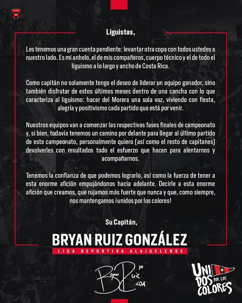Bryan Ruiz, alajuelense