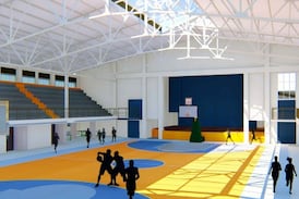 Anuncian inicio de remodelación del gimnasio del colegio San Luis Gonzaga en Cartago