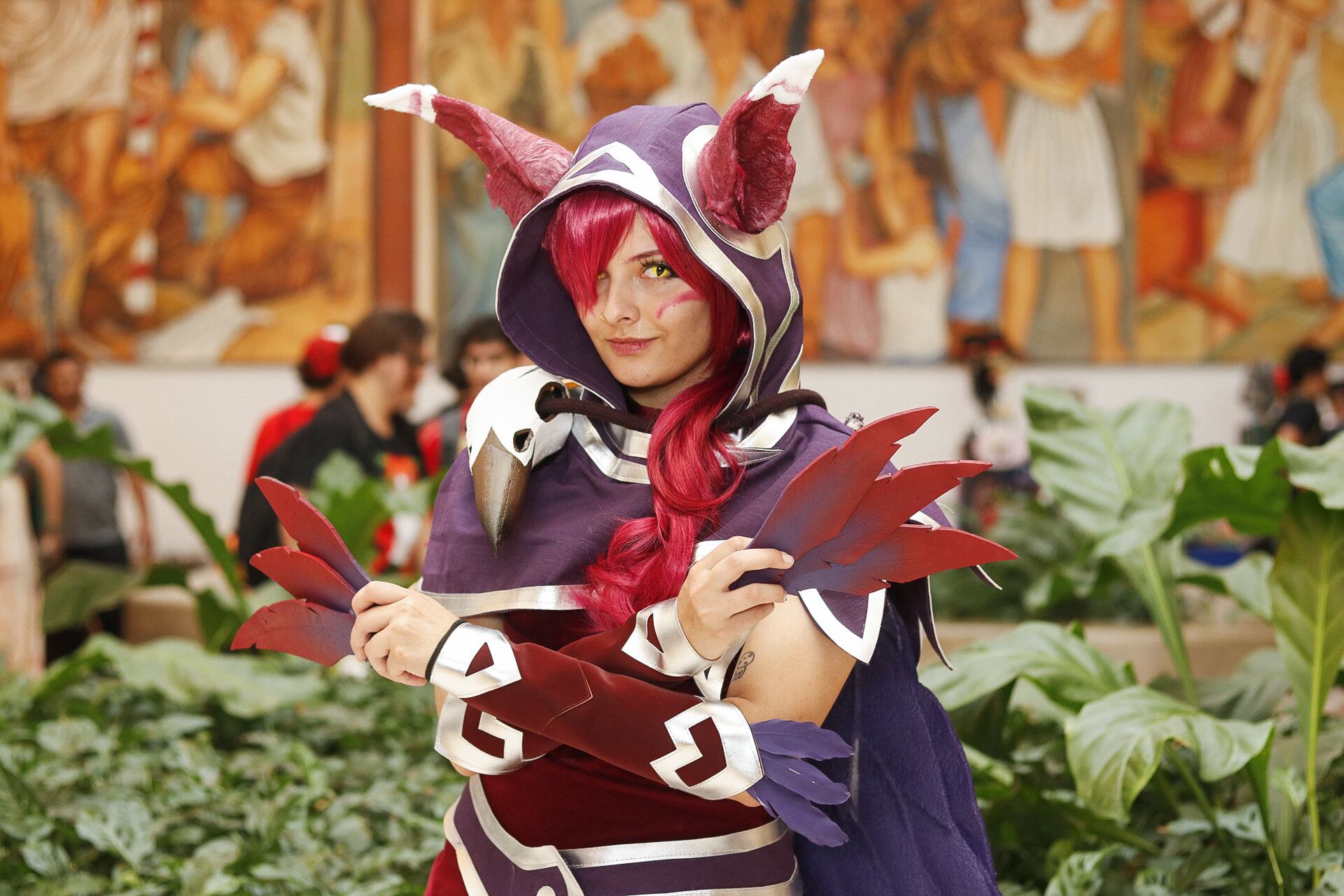 24/08/2024. Connecturday. Centro de Convenciones, Heredia. Fotografía: Lilly Arce. En la fotografía: Dylana Castillo Hidalgo, San José.
Personaje: Xayah, Juego League Of Legends