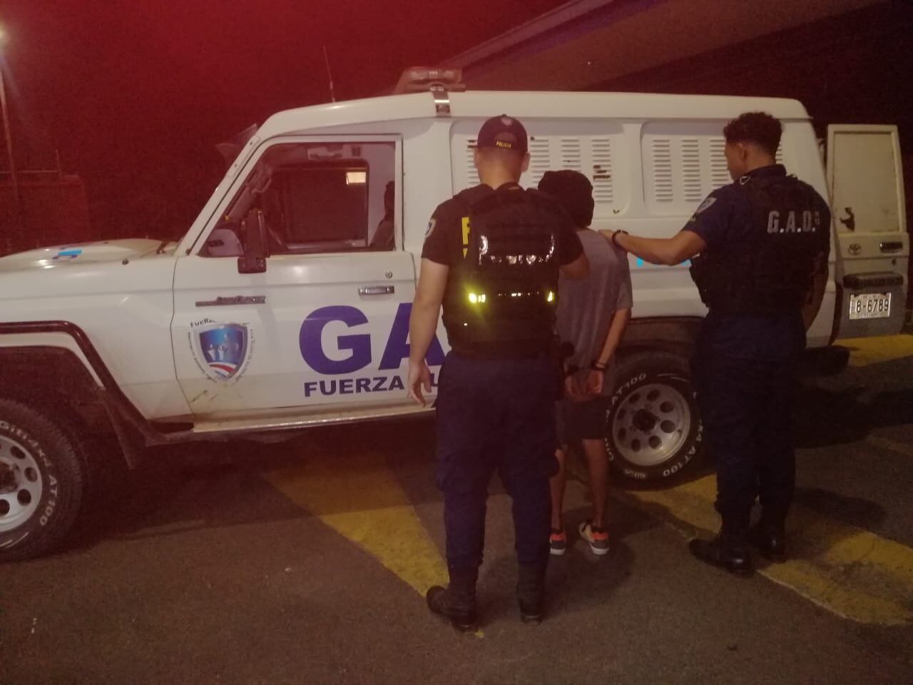 Solo un sujeto de apellido Ramírez quedó detenido. Foto MSP.