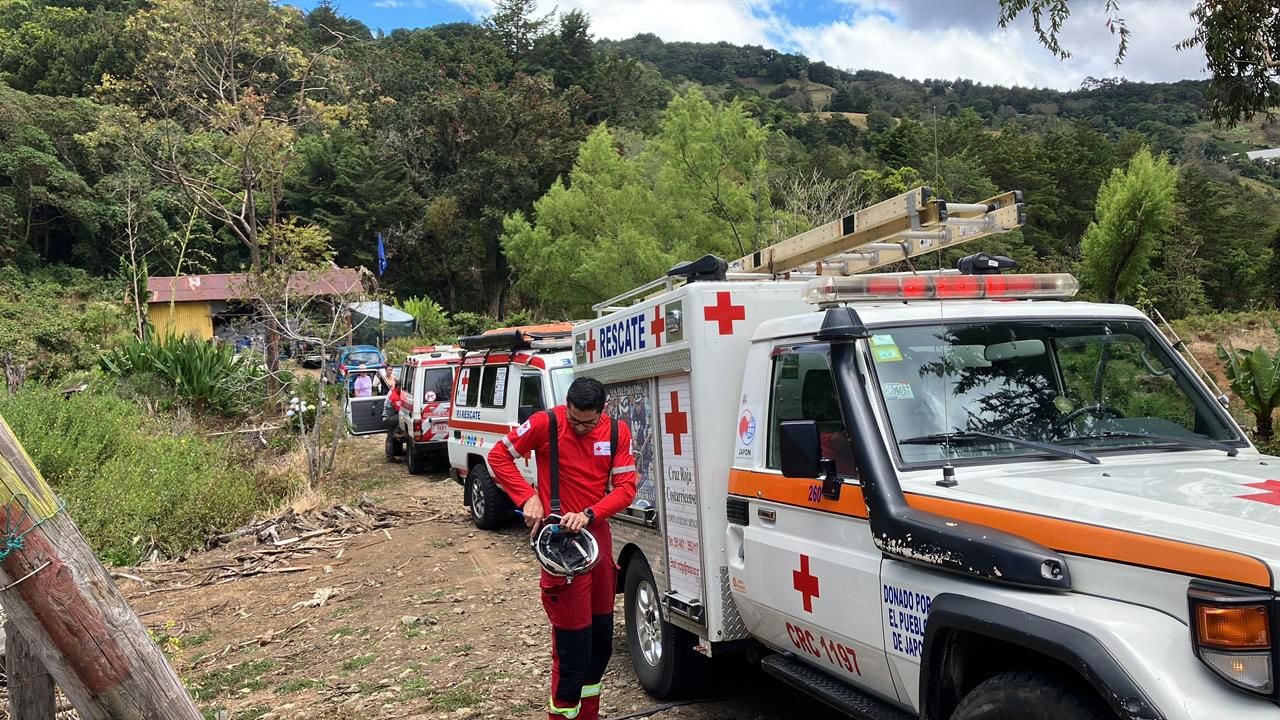 El niño se encontraba con un familiar que lo habría perdido de vista. Foto Cruz Roja.