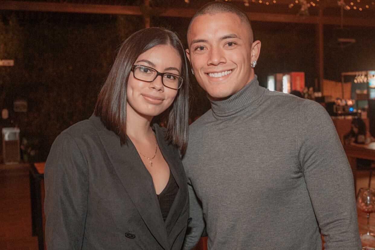 Sol, la pareja del defensor le ayudó en su proceso de recuperación. Cortesía.