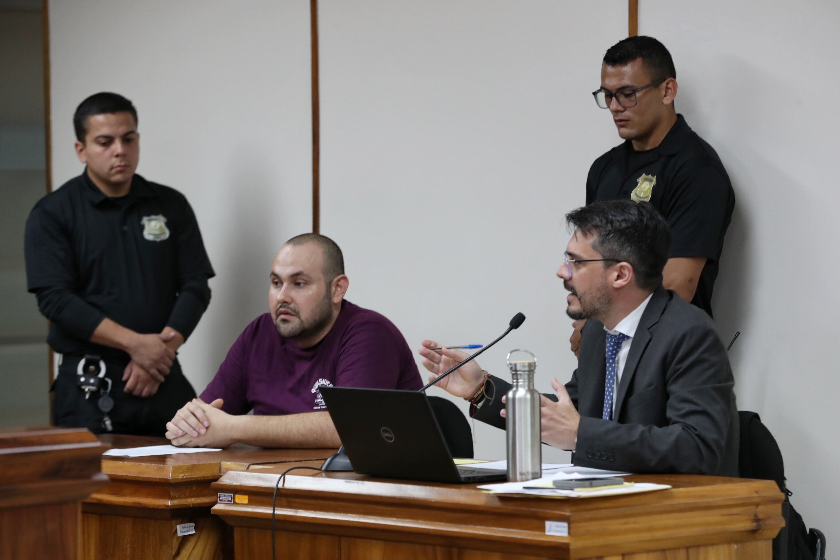 04/06/2024/ juicio contra Álvaro Ariel Morales Salazar, hombre sospechoso de amenazar de muerte a los diputados Francisco Nicolás y Ariel Robles / foto John Durán