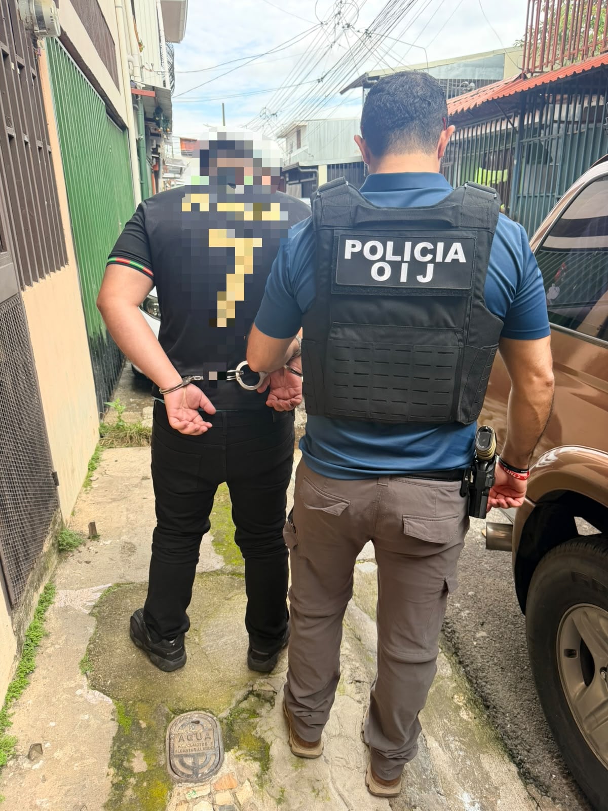 La detenciones de los sospechosos se dieron entre el martes y el miércoles de esta semana. Foto OIJ.