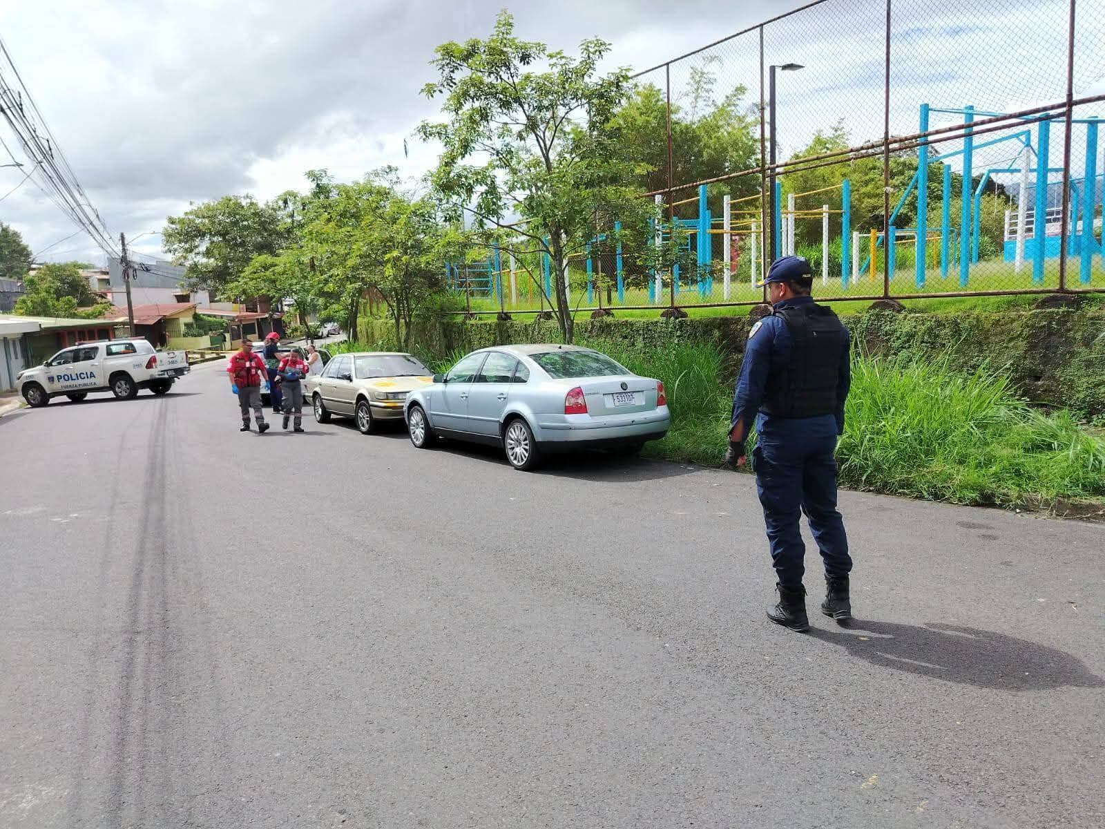 El crimen ocurrió frente a la plaza de Cucubres. Foto Facebook.