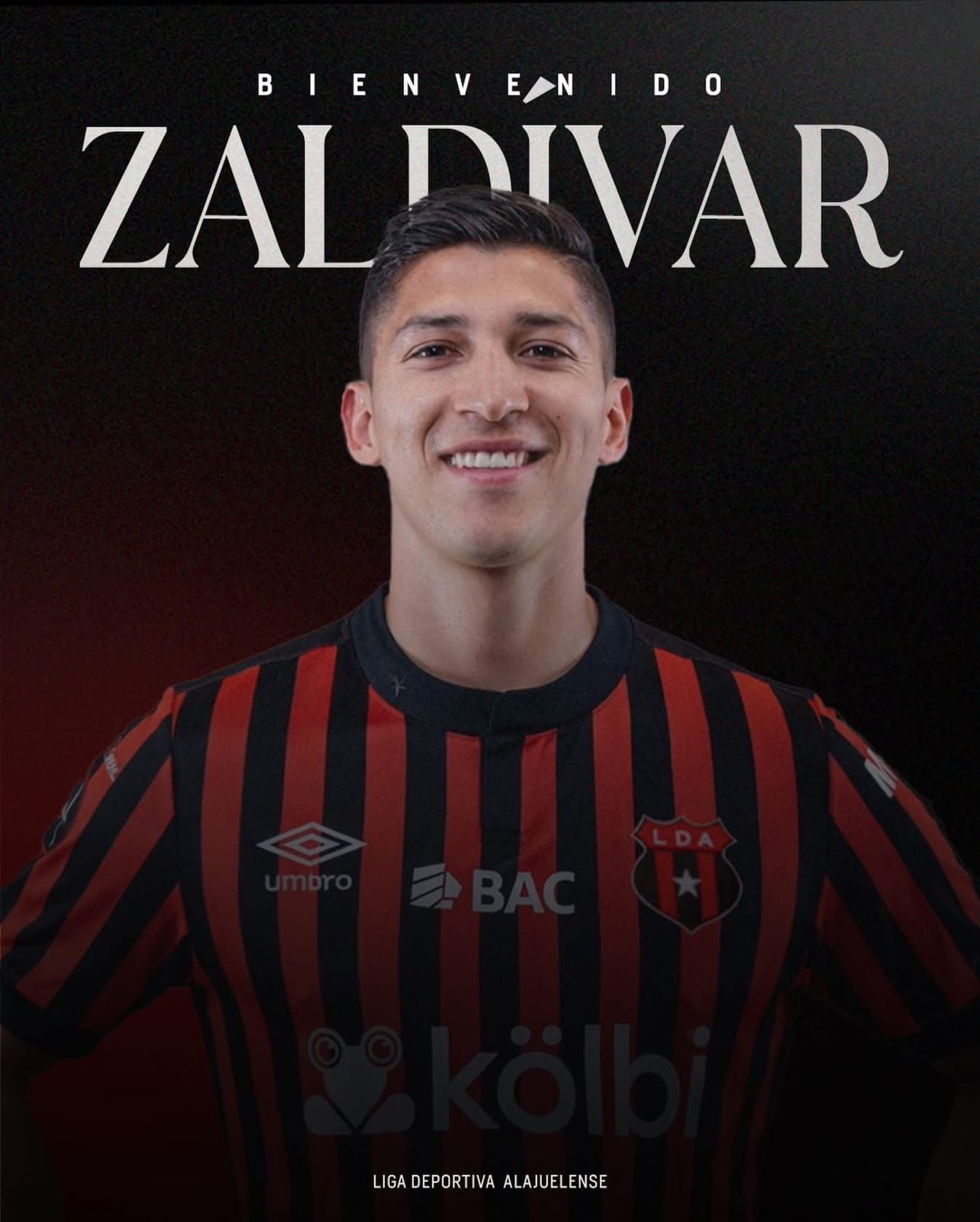 El delantero mexicano Ángel Zaldívar, es el nuevo jugador de Alajuelense.