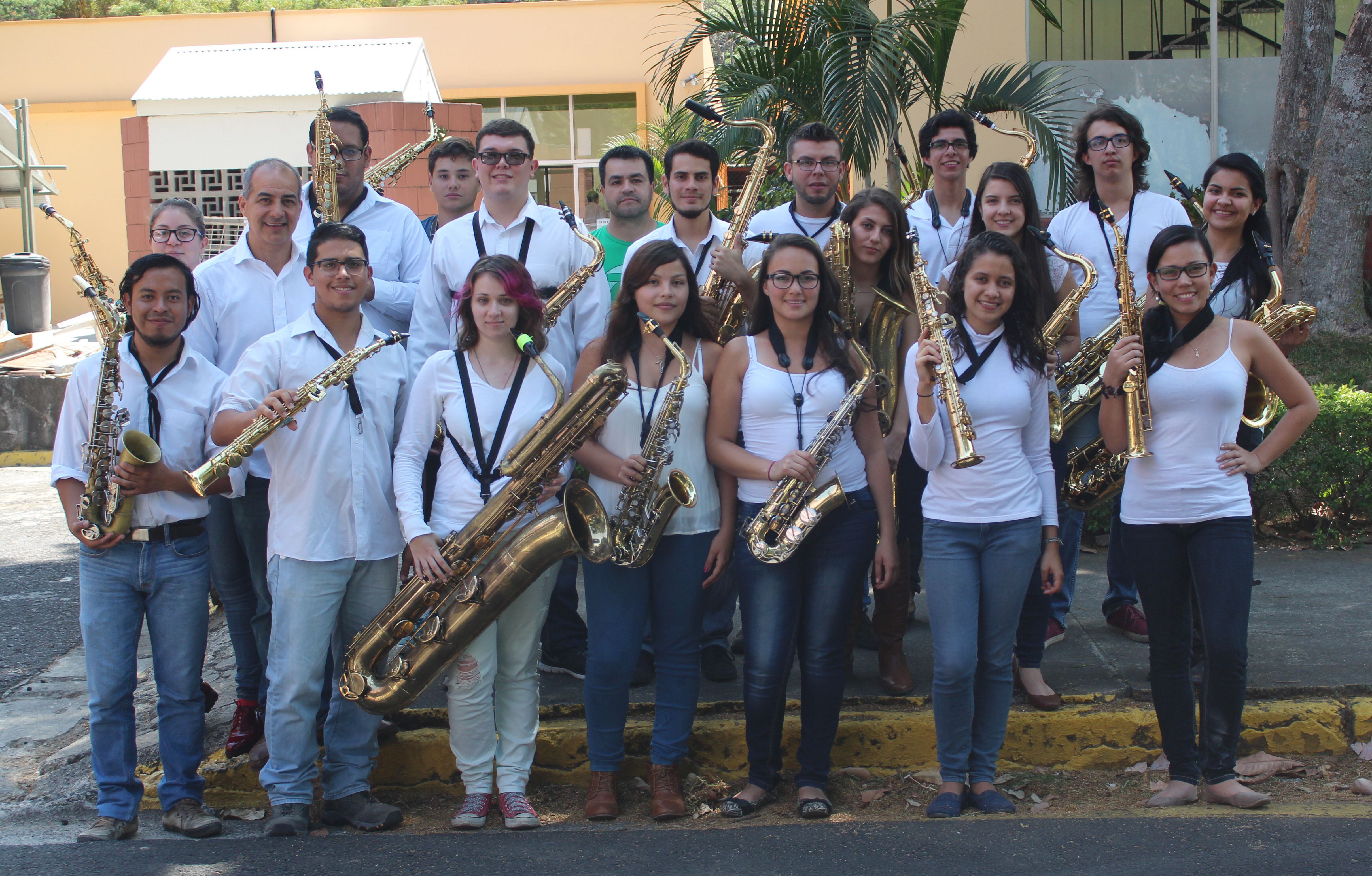 Cátedra de Saxofón de la Escuela de Artes Musicales de la Universidad de Costa Rica (UCR). Foto: Cortesía