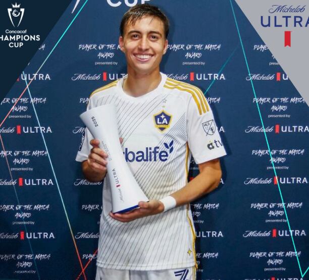 Julián Aude
Los Ángteles Galaxy
Copa de Campeones de la Concacaf
Herediano
12 de marzo del 2025
Cortesía; Concacaf