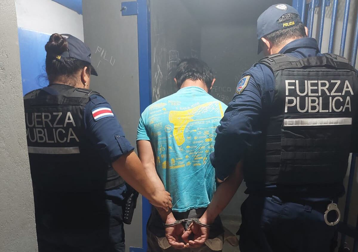 Un hombre de apellido Madriz fue detenido como sospechosos de agredir a un bebé de tres meses en San Carlos. Foto: MSP