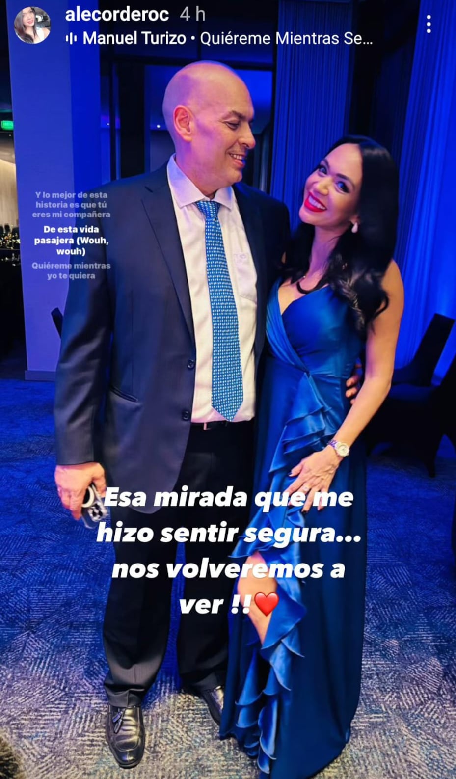 La novia de Daniel Drew, Alejandra Cordero, despidió para siempre al exesposo de Nancy Dobles con un romántico y esperanzador mensaje.