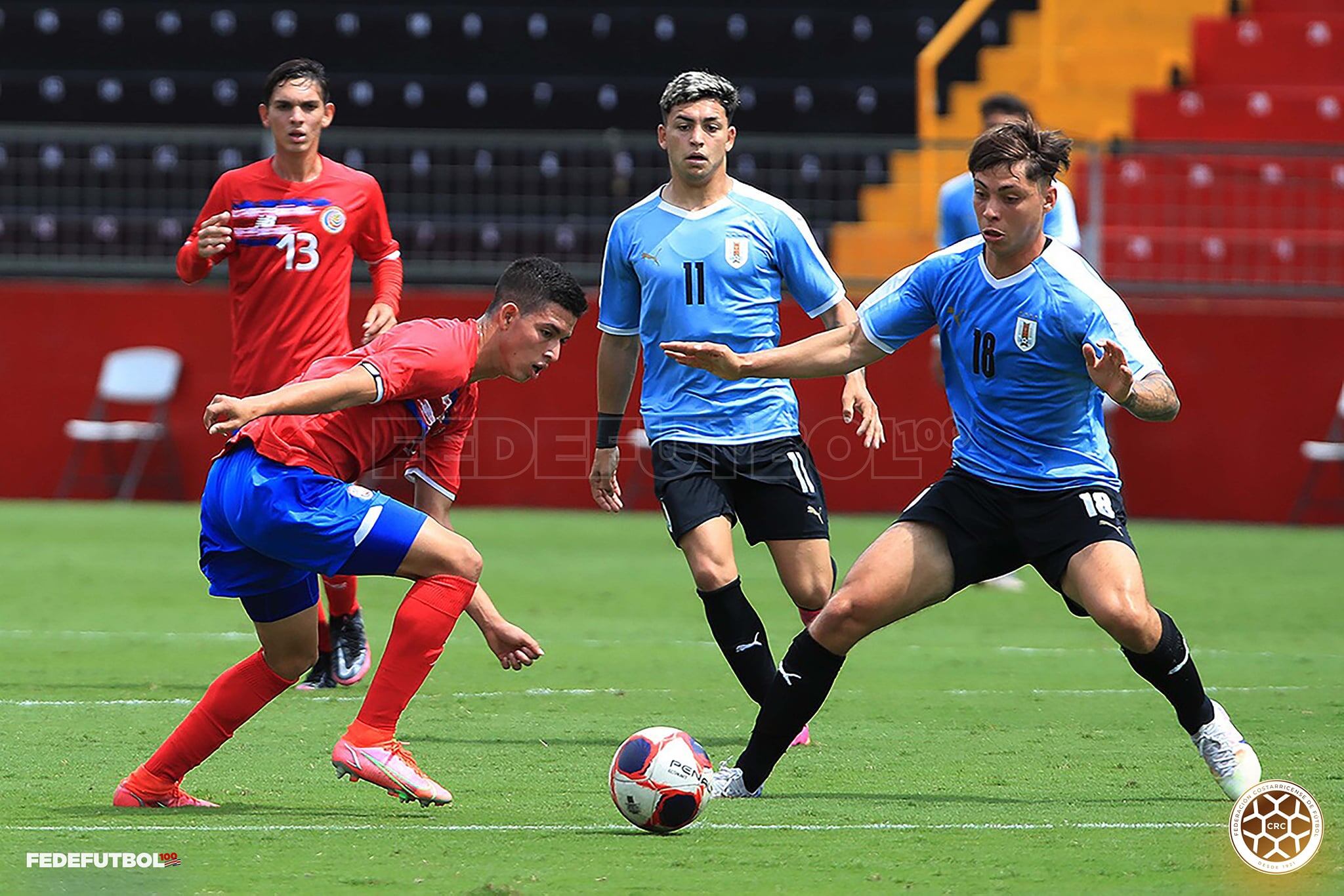 Selección sub-20 vs Uruguay. Prensa Fedefútbol.