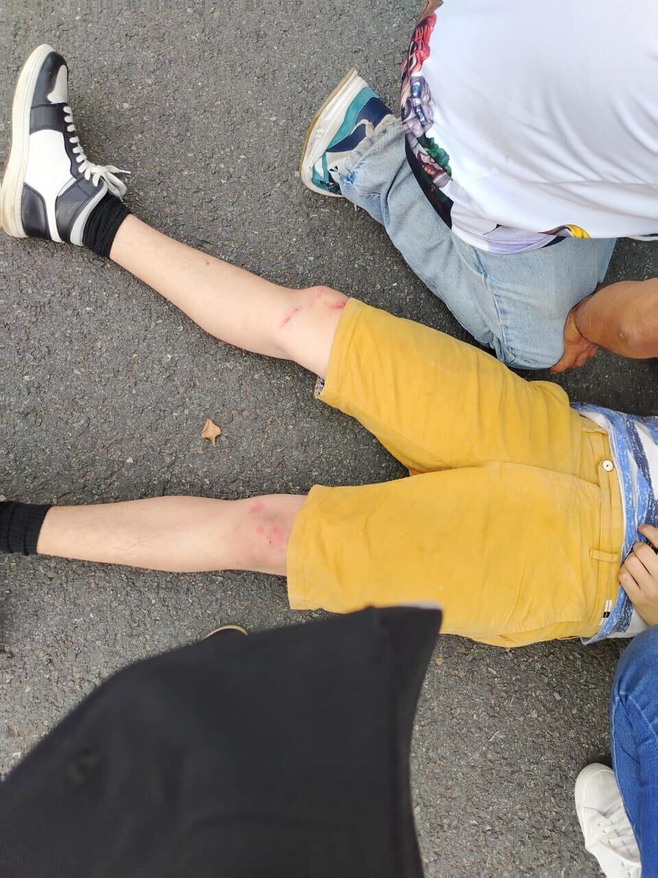 Santiago tiene 19 años  y asistió a la actividad para disfrutar un rato de la tradición de las mascaradas.