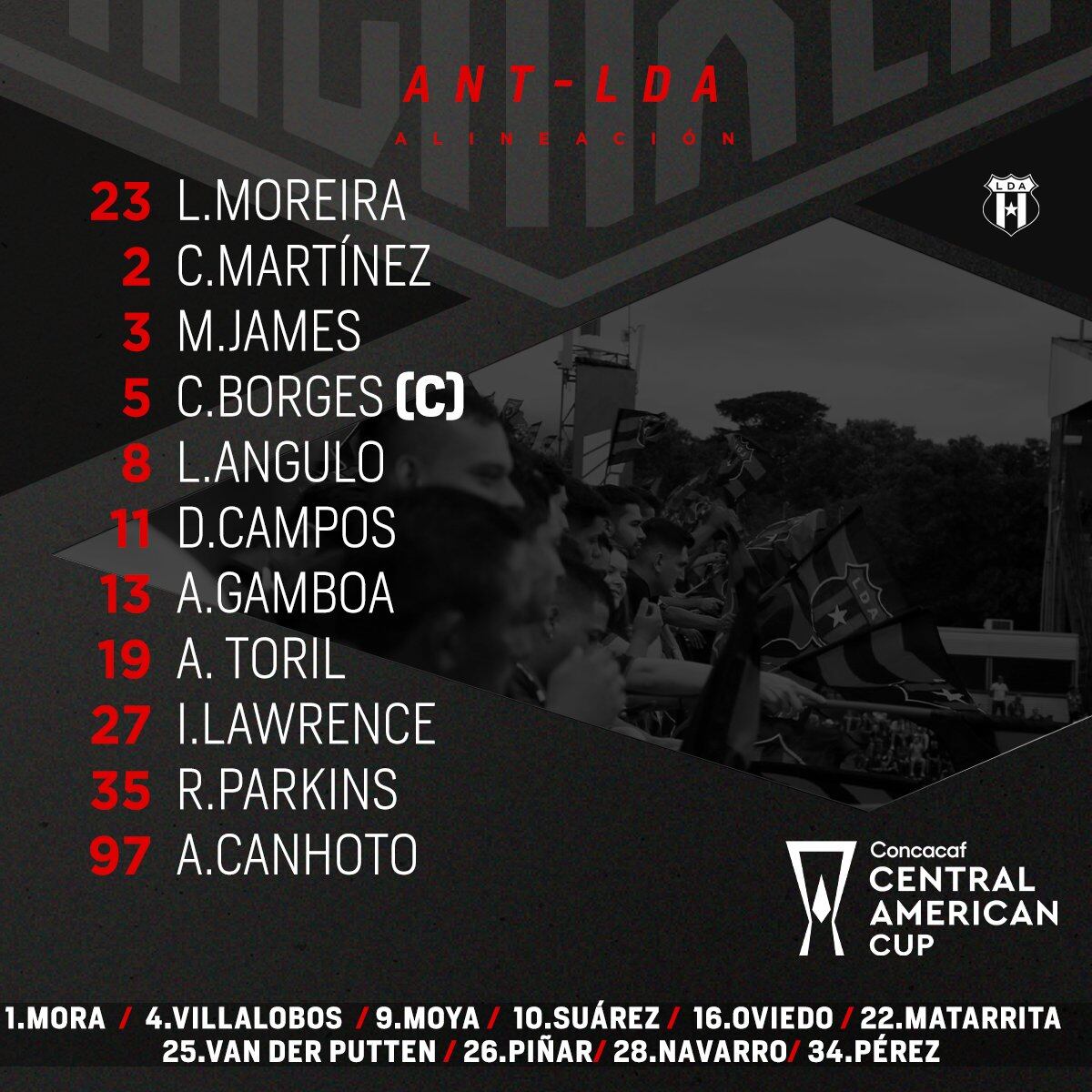 Alineación Alajuelense Antigua.