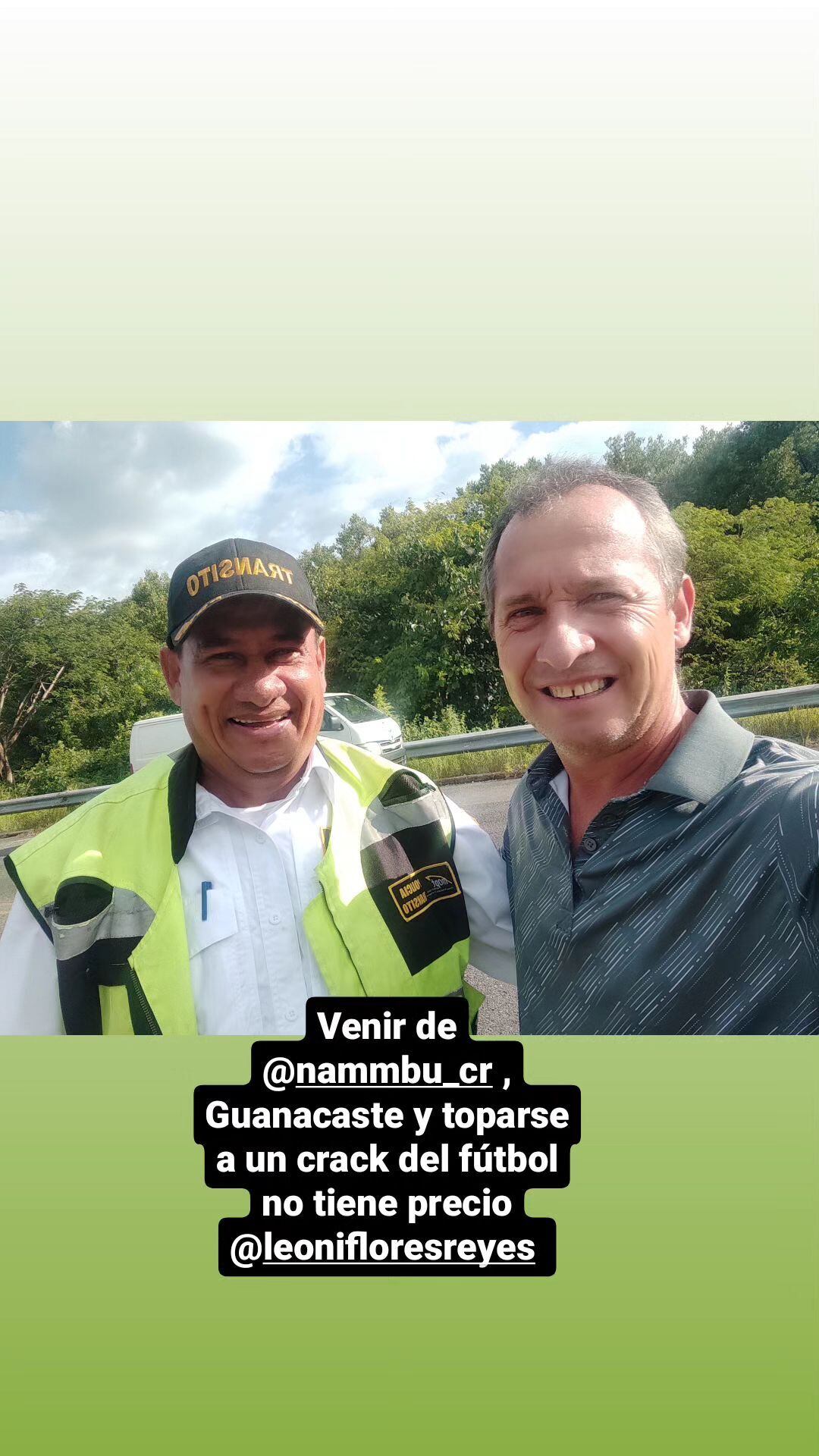 Un momento que Wilmer López guardó para la posteridad.