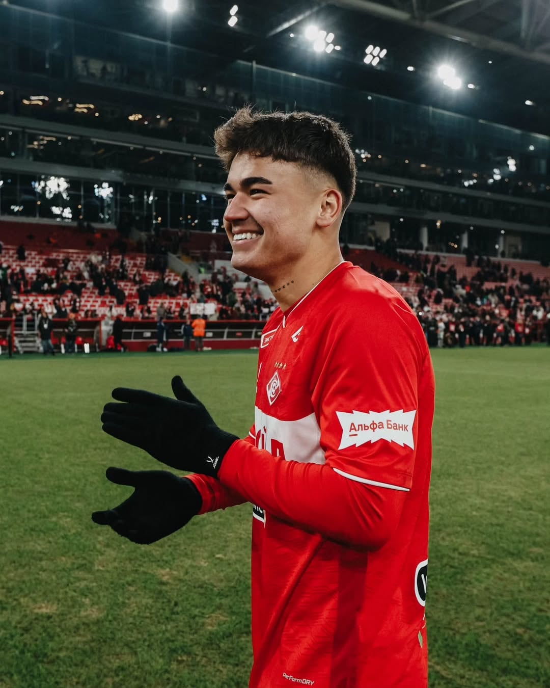 Manfred Ugalde sigue con su racha goleadora en el fútbol de Rusia. Instagram Spartak.