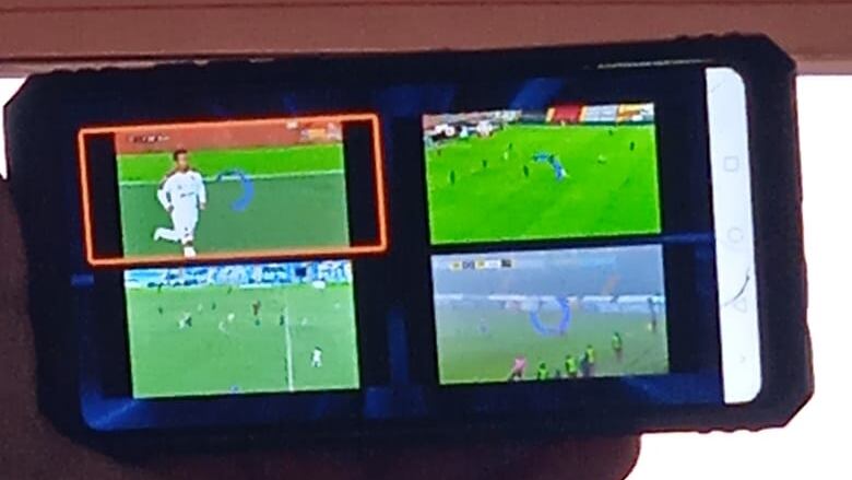 Ticos mostraron malicia indígena para ver cuatro partidos al mismo tiempo