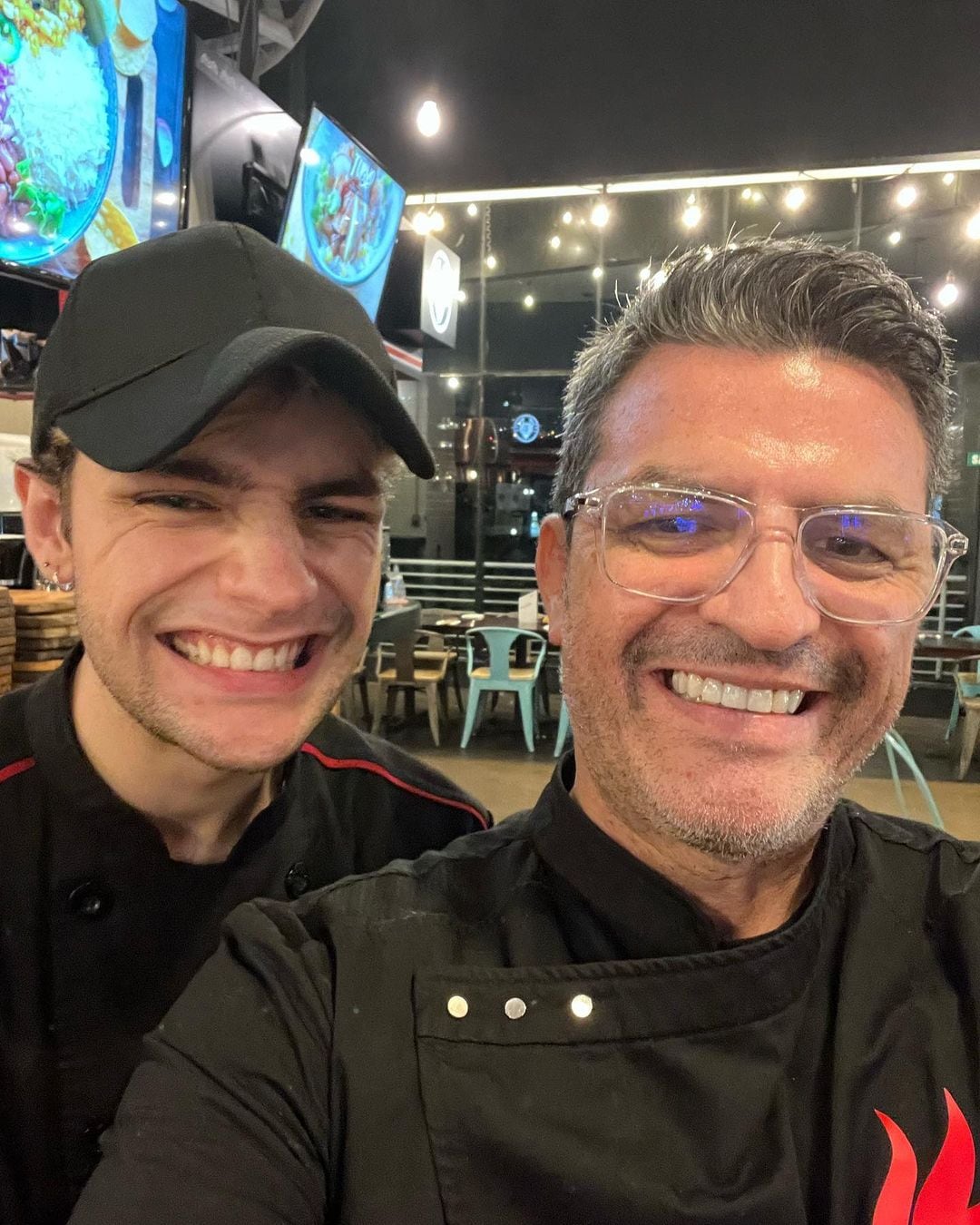 Al chef Rafael Calderón le encanta pasar tiempo con su hijo mayor, Rafael.