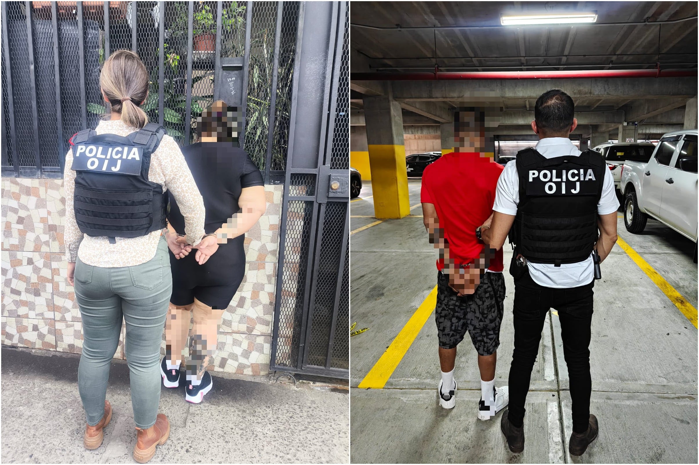 Los sospechosos fueron detenidos en el sector conocido como Las Gavetas.