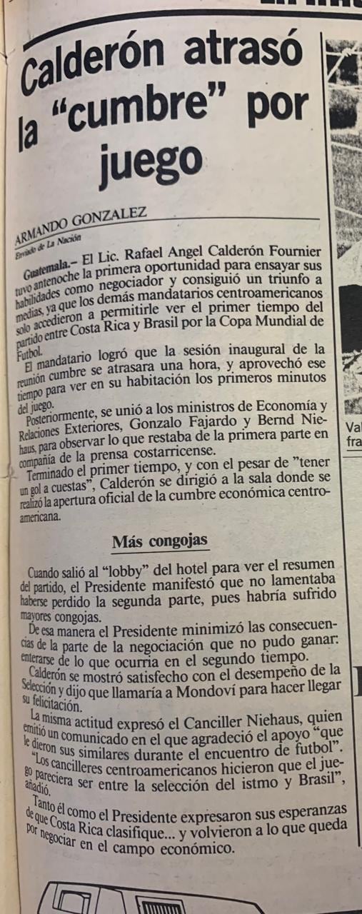 Costa Rica Brasil Italia 90.