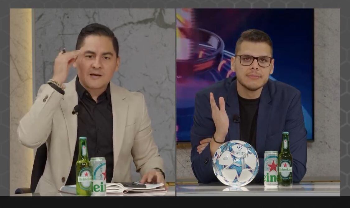 Diego Obando (der) fue directo contra el periodista panameño Chepebomba.