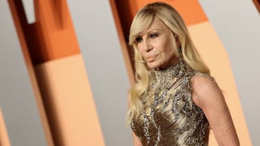 Donatella Versace se despidió de esta manera de Giorgio Armani