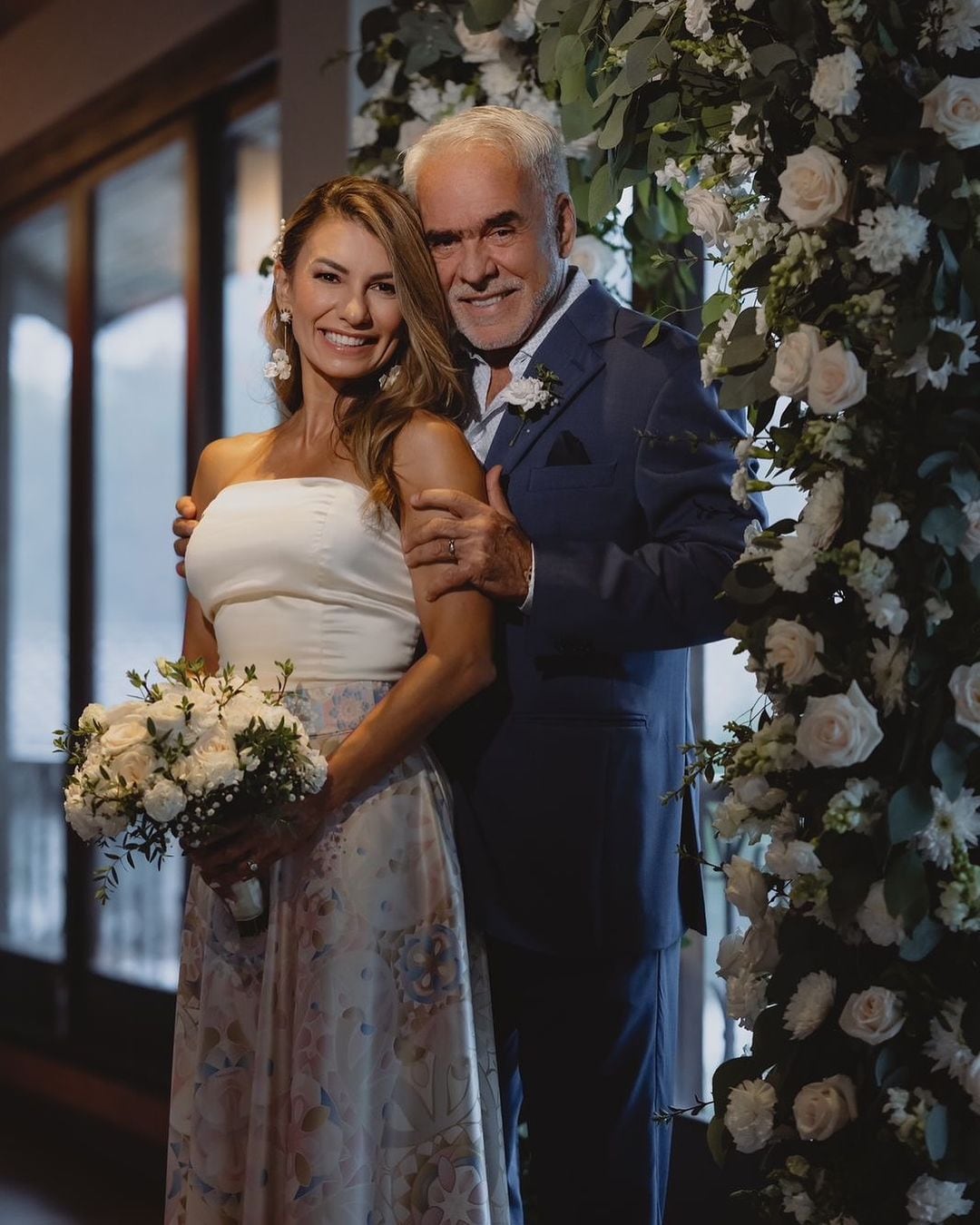 Nany Sevilla y su ahora esposo Armando Guardia