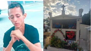 Mamá de joven asesinado tiene una placa lista para darle santa sepultura a su hijo