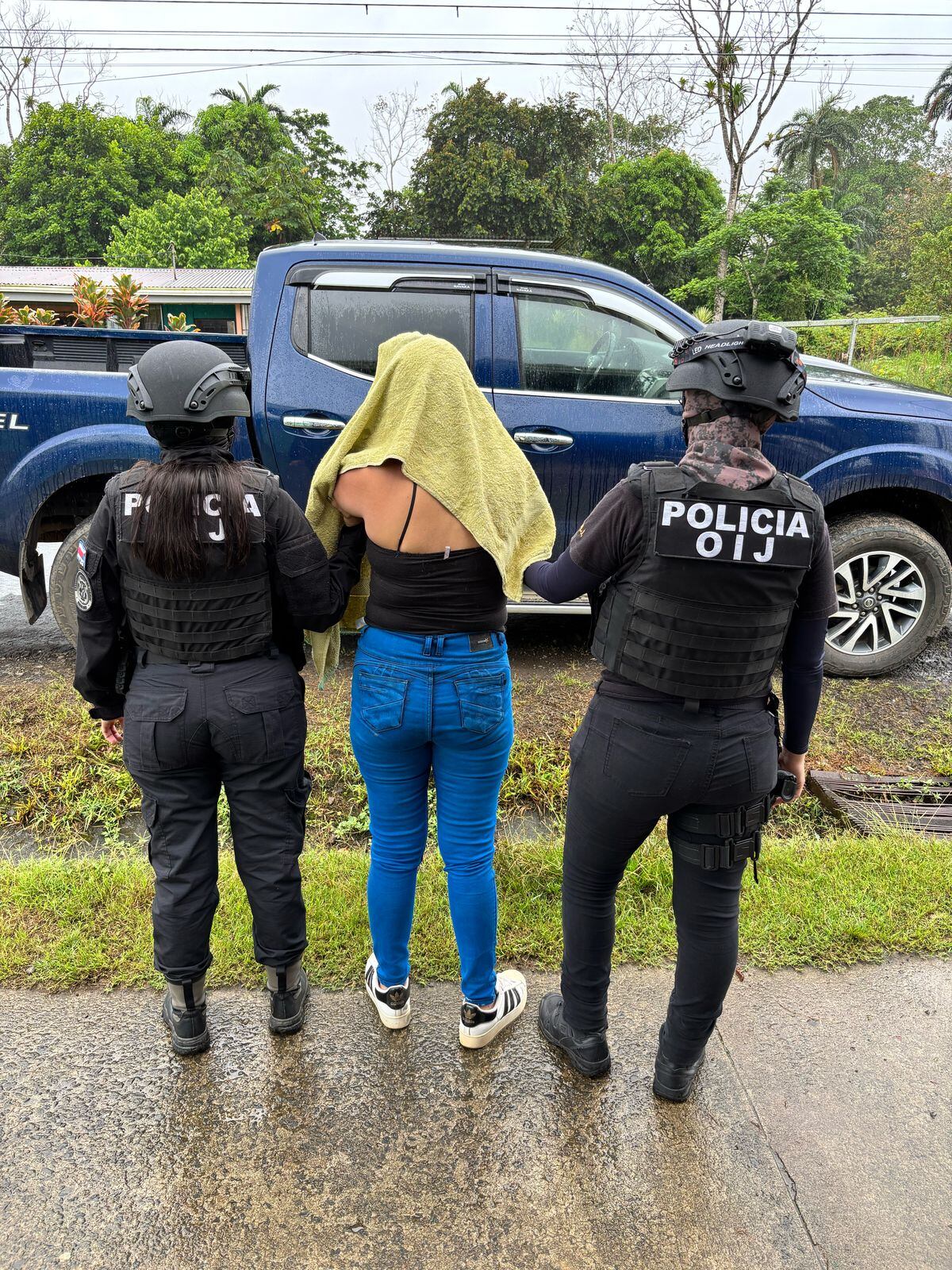 La mujer fue capturada en Katira de Guatuso. Foto OIJ