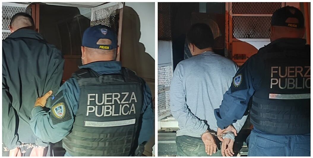 Los sospechosos trataron de huir a pie tras chocar su carro. Foto MSP.