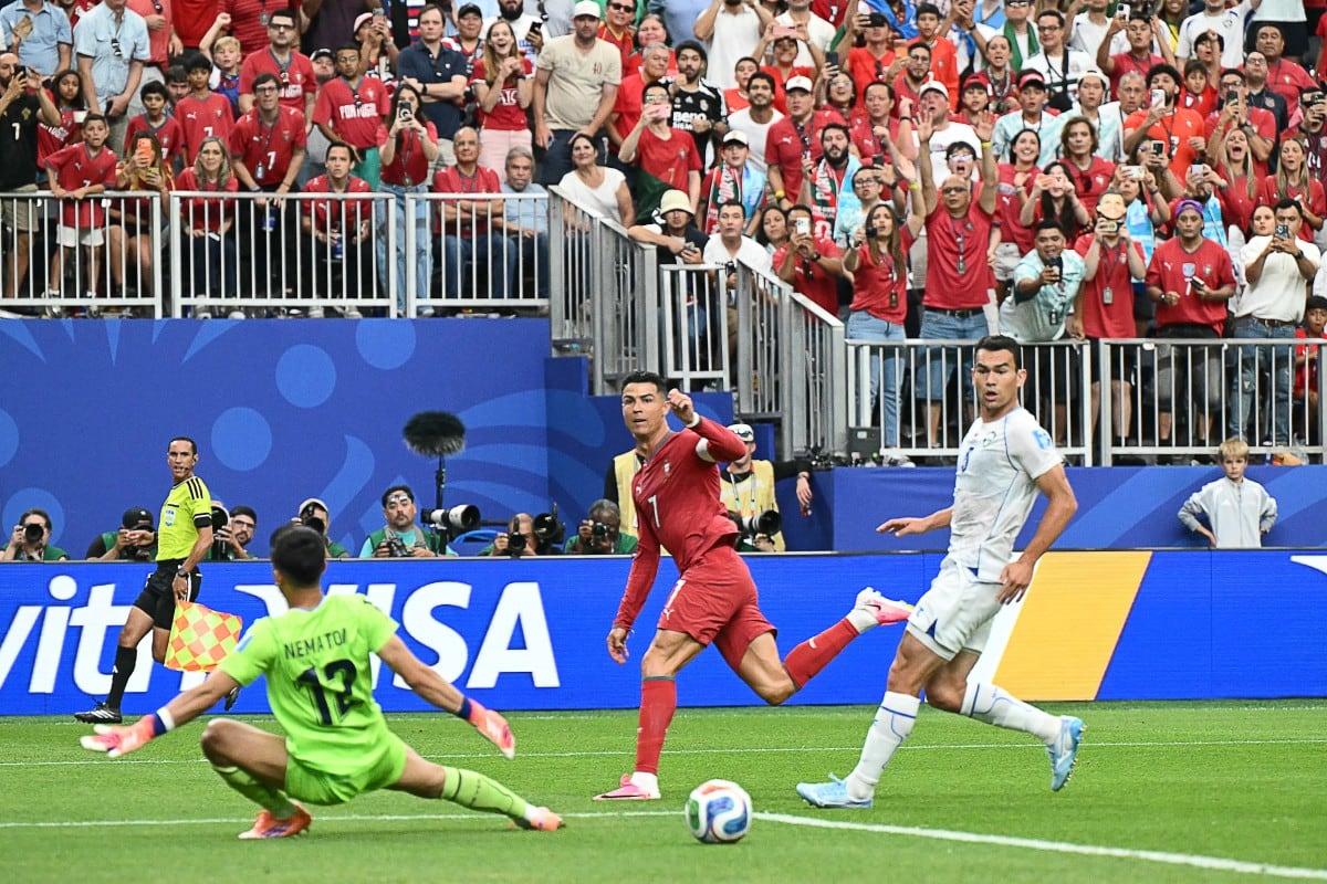 Cristiano Ronaldo es figura en el partido entre Portugal y Uzbekistán en el Mundial 2026.