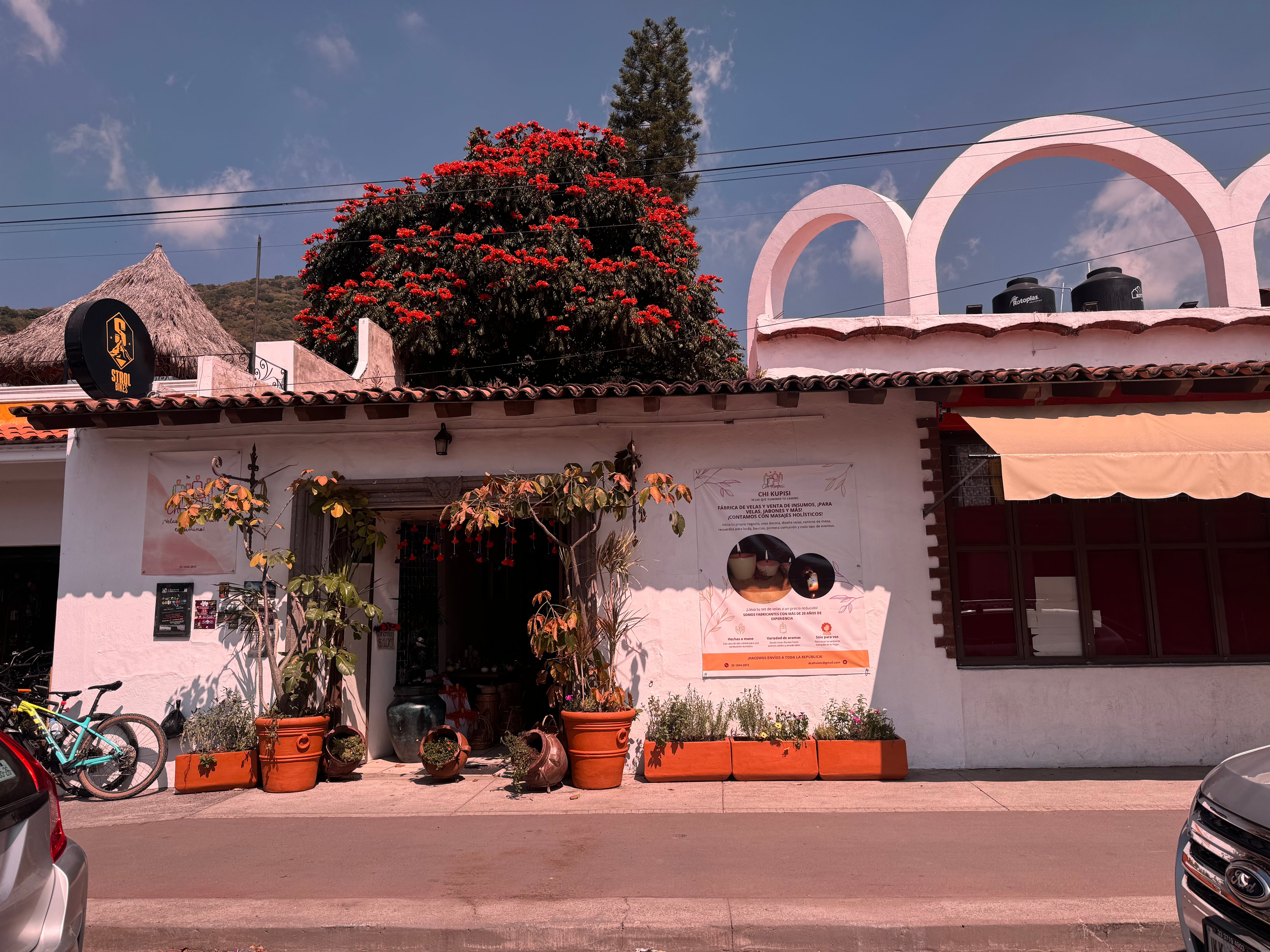 Esta es una de las cosas bonitas que uno se topa de camino al lago de Chapala.