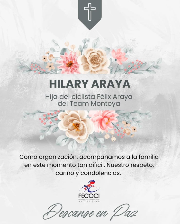 Ciclista Félix Araya papá de Hillary Araya