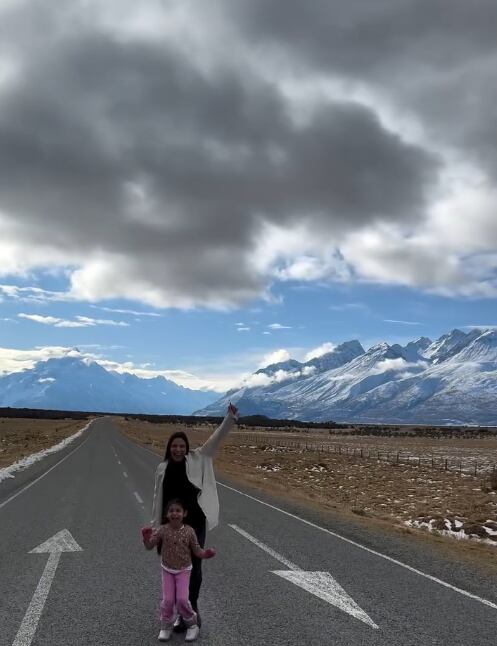 Youstin Salas y su familia le sacaron el jugo a su corta estadía en Nueva Zelanda. Instagram.