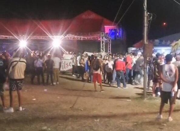 Homicidio campo ferial La Cruz, Guanacaste. Foto Guana Noticias.