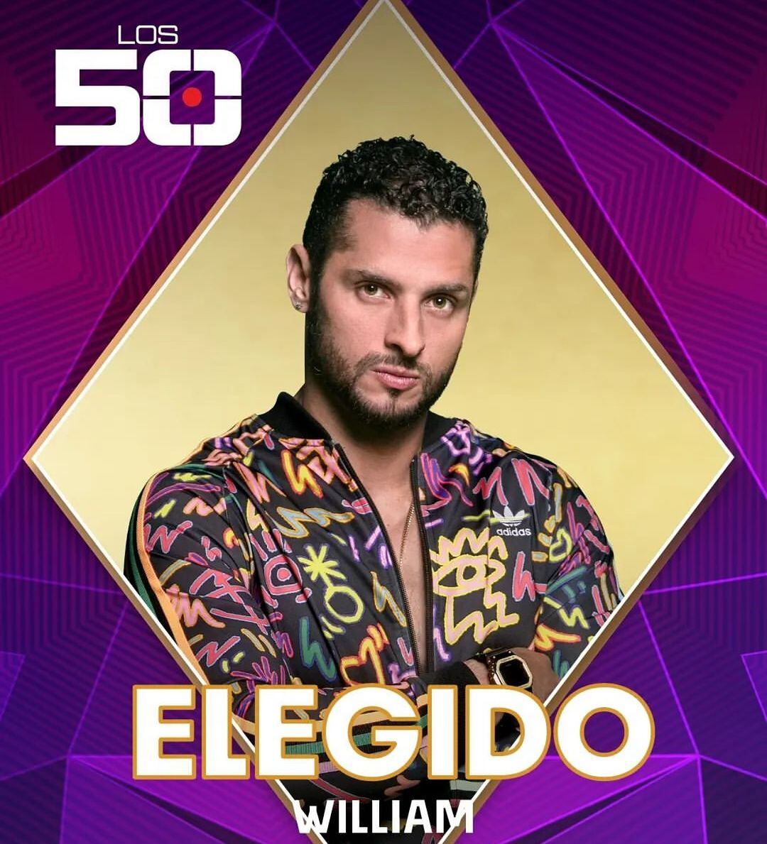 William Mora en el programa Los 50 de Telemundo