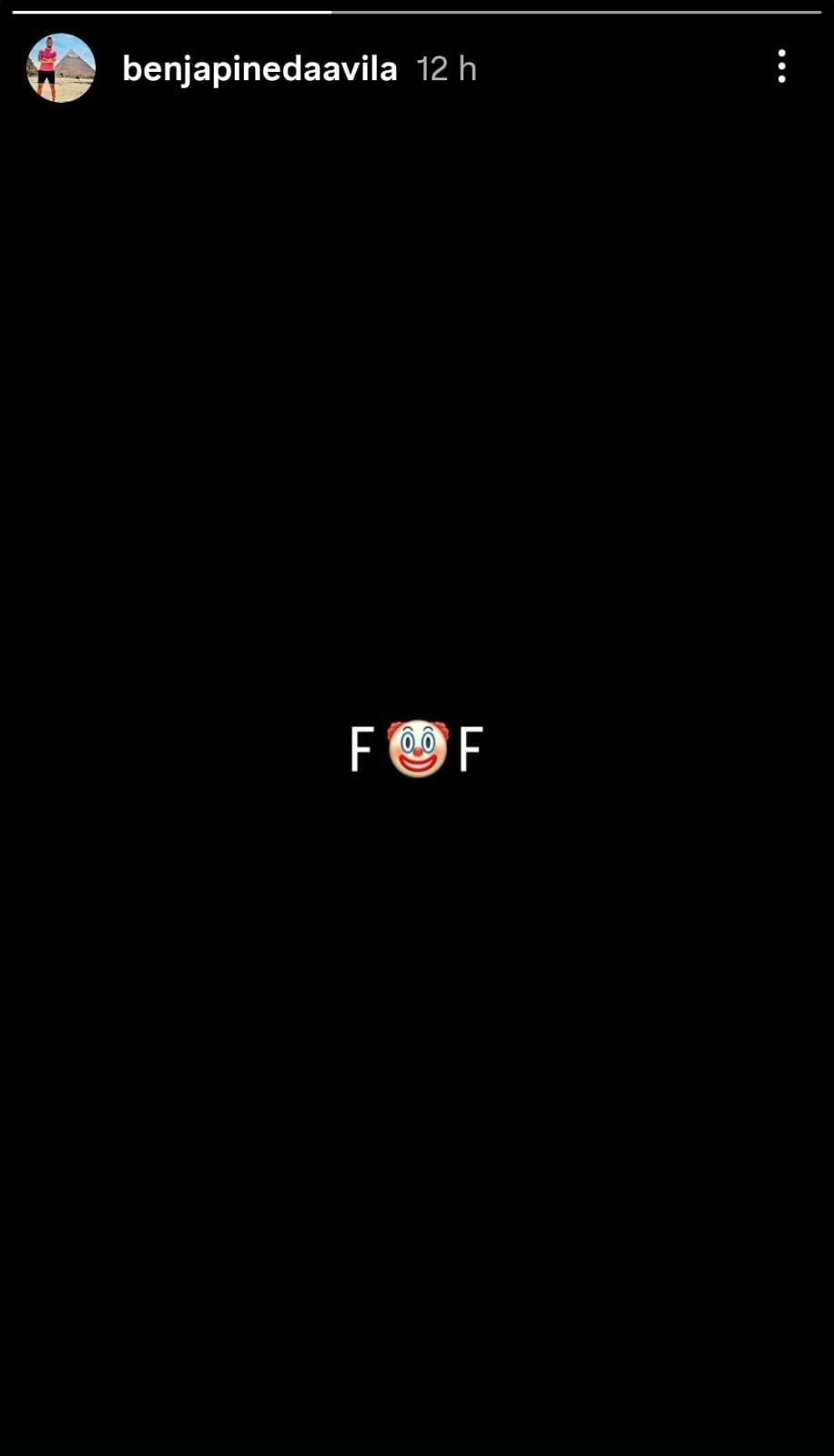 Benjamín Pineda calentó las redes sociales con este mensaje.